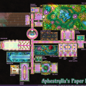 Fey Palace - 4k HI-RES Map - Archey Feywild Castle of Fun!